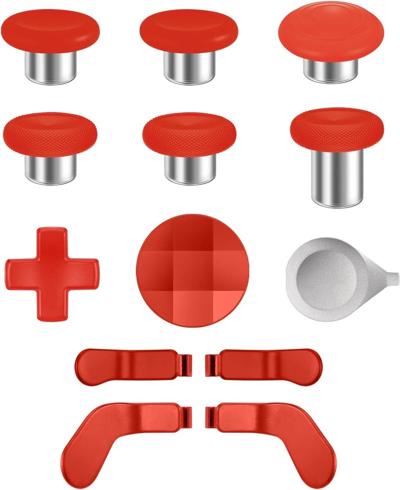 KOOWOD Accessories for Xbox Elite Controller Series 2-13 in 1 Replacement Paddles Thumbsticks Analog Sticks Joystick Parts Repair Kit Component Set with 2 D-Pads, 1 Tool - Image 1
